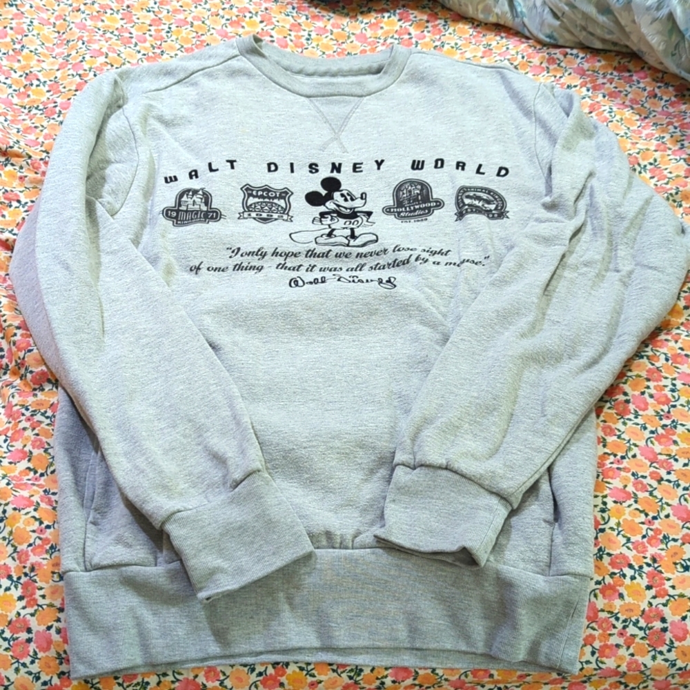 Disney Vintage Crew neck Sweatshirt grey